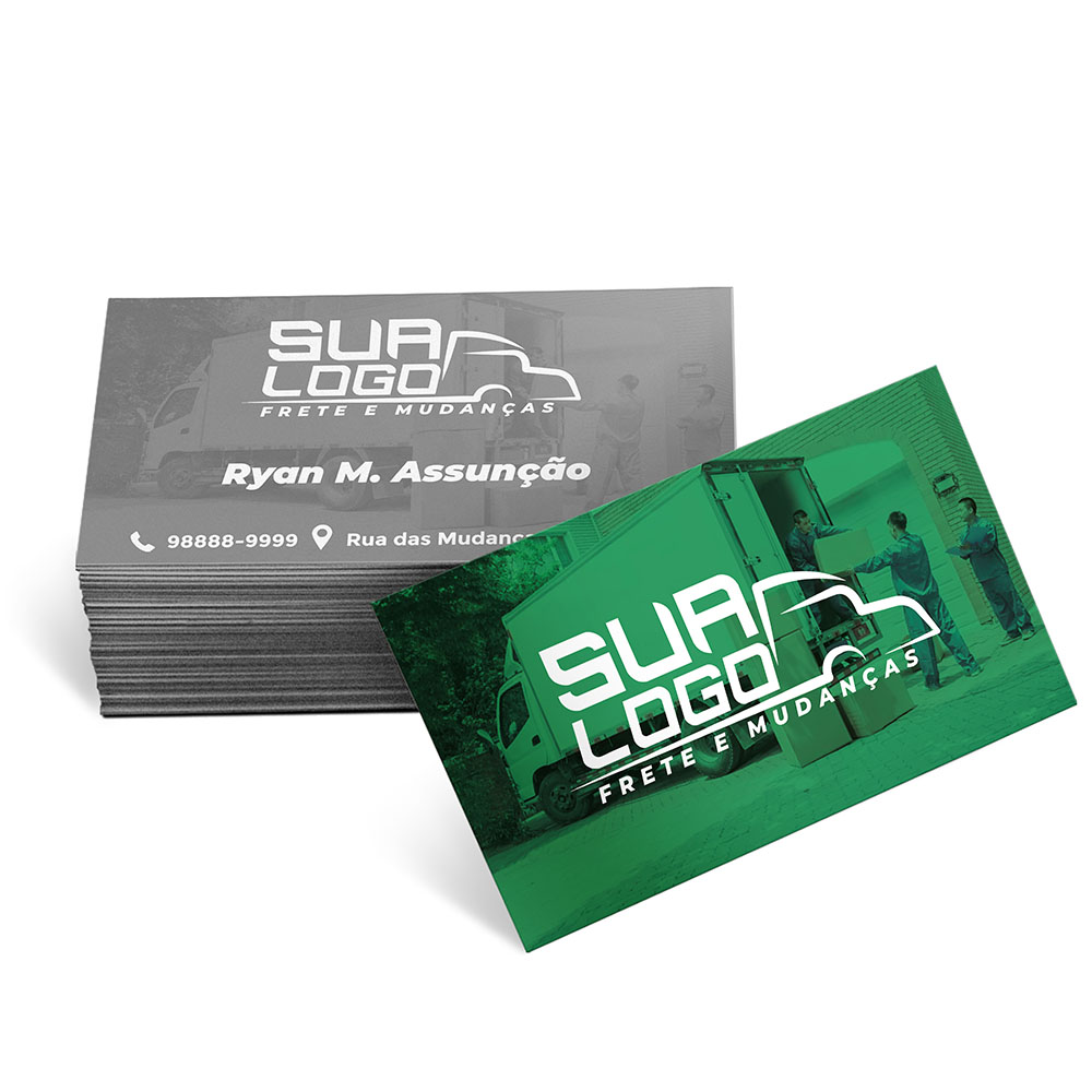 Cartões De Visita Supremo 255g Verniz Uv Total Frente