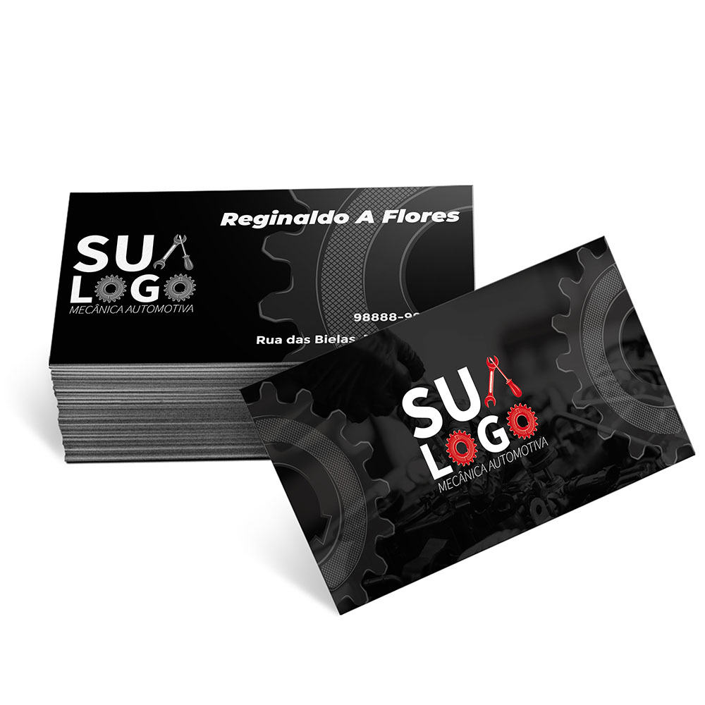 Cartões De Visita Supremo 305g Verniz Uv Total Frente