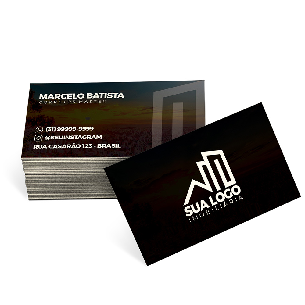 Cartões De Visita Supremo 305g Sem Laminação E Sem Verniz Uv