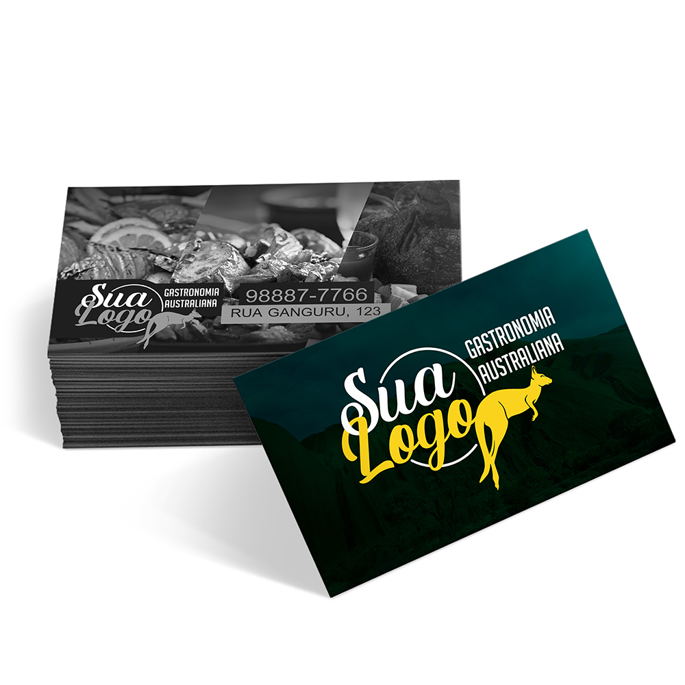 Cartões De Visita Couchê 300g Sem Laminação E Sem Verniz Uv