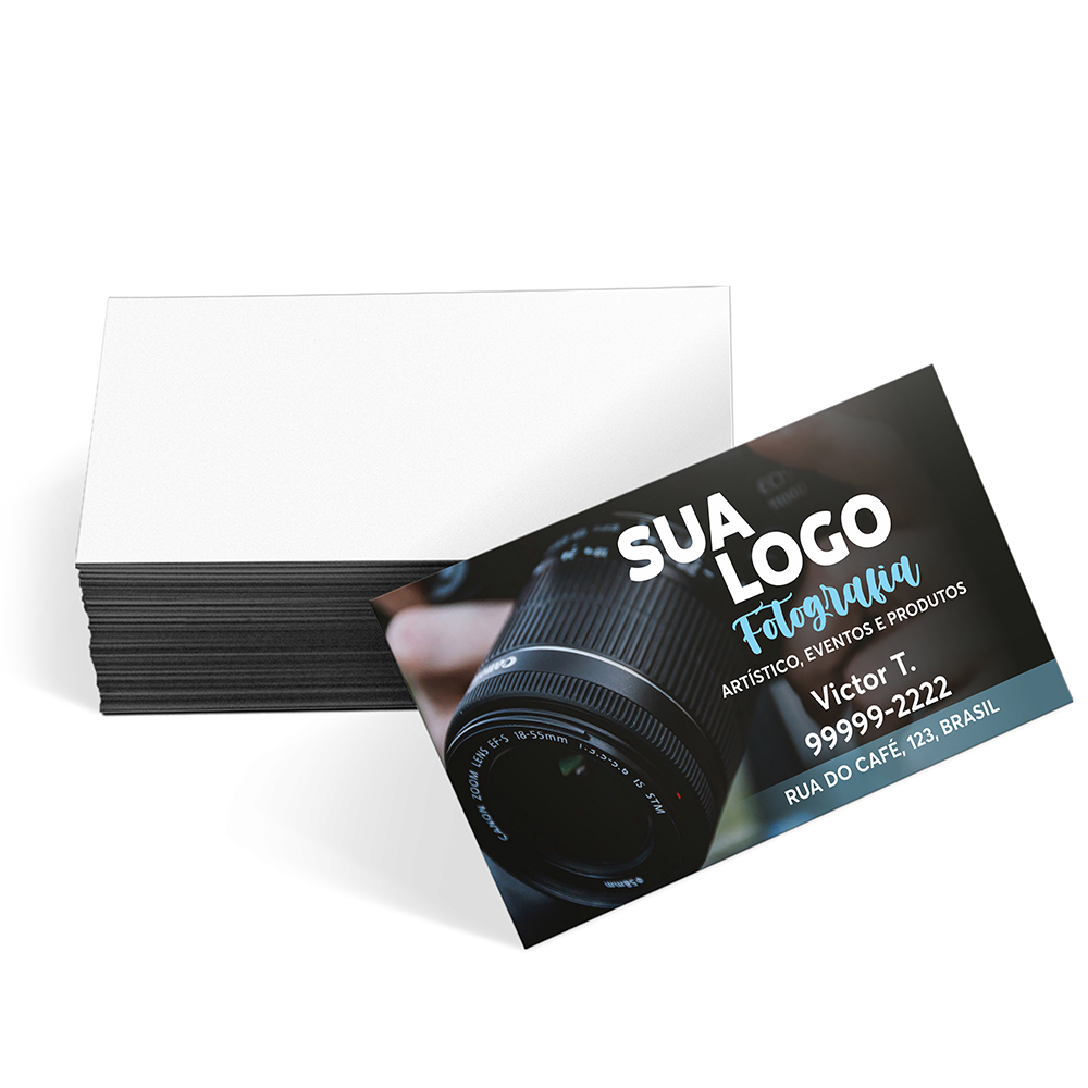 Cartões De Visita Couchê 300g Sem Laminação E Sem Verniz Uv