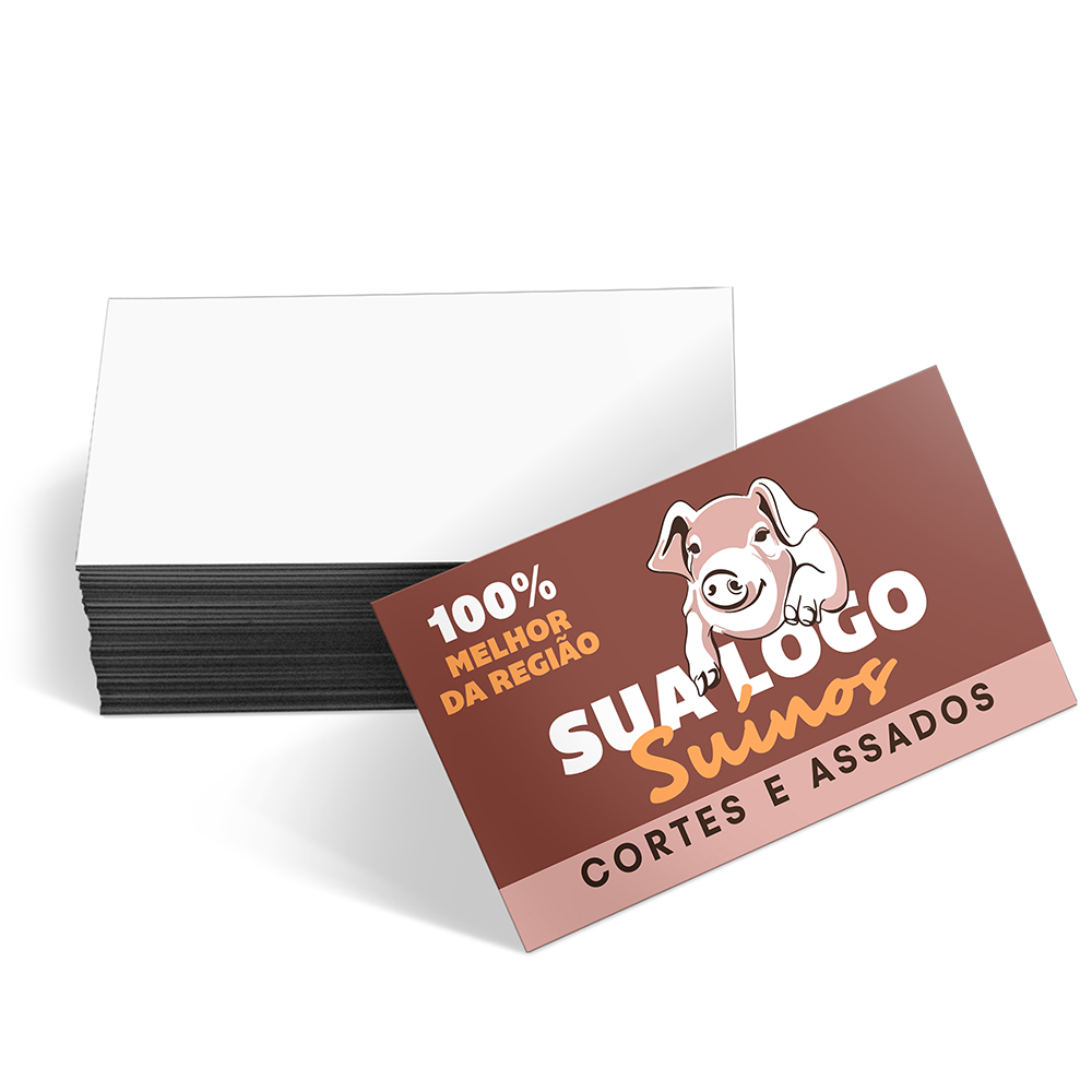 Cartões De Visita Couchê 300g Sem Laminação E Sem Verniz Uv