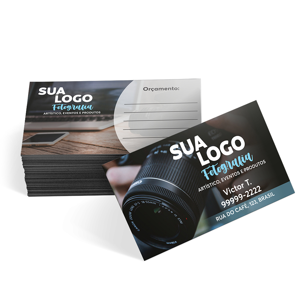 Cartões De Visita Couchê 300g Sem Laminação E Sem Verniz Uv