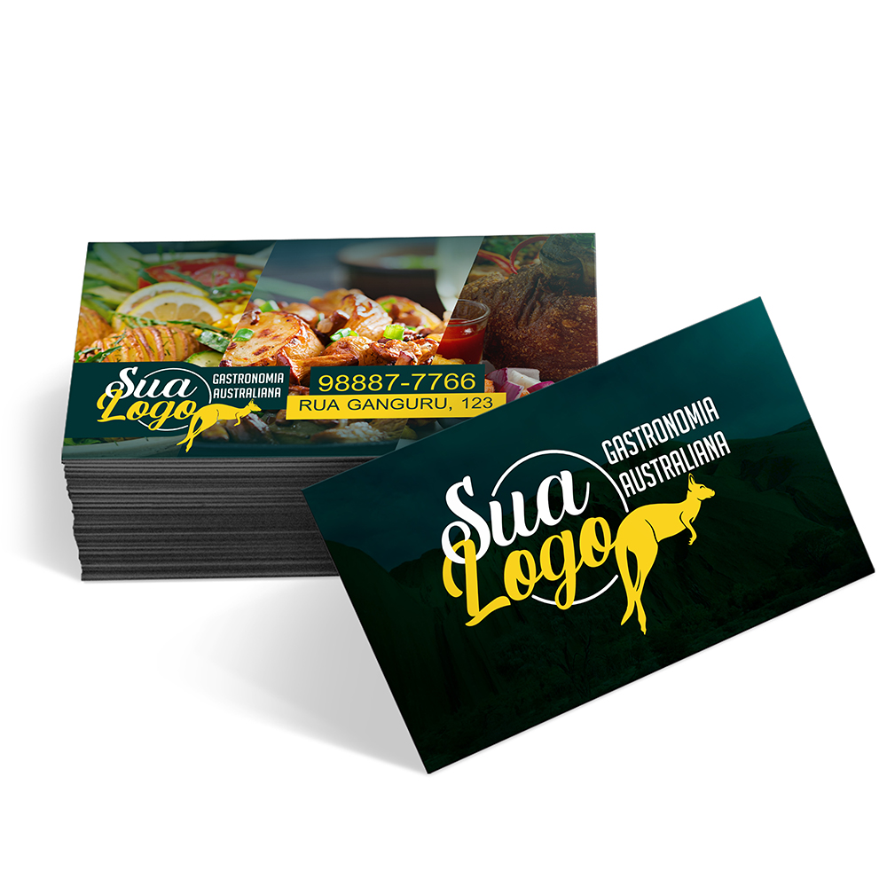 Cartões De Visita Couchê 300g Sem Laminação E Sem Verniz Uv