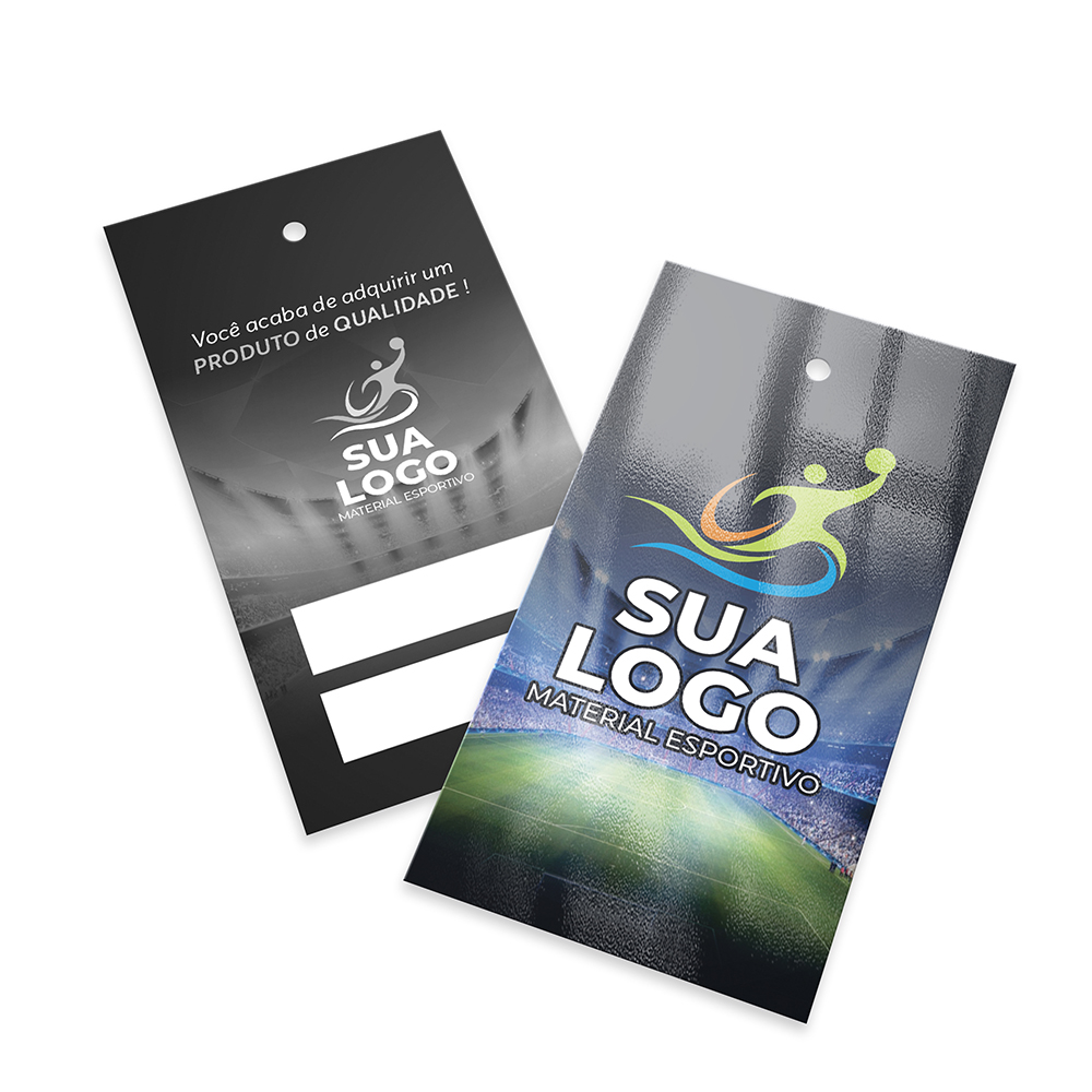 Tags Padrão Furo Couchê 250g Verniz Uv Total Frente (91x51mm)