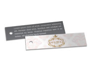 Tags Especiais Couchê 250g Verniz Uv Total Frente (91x25mm)