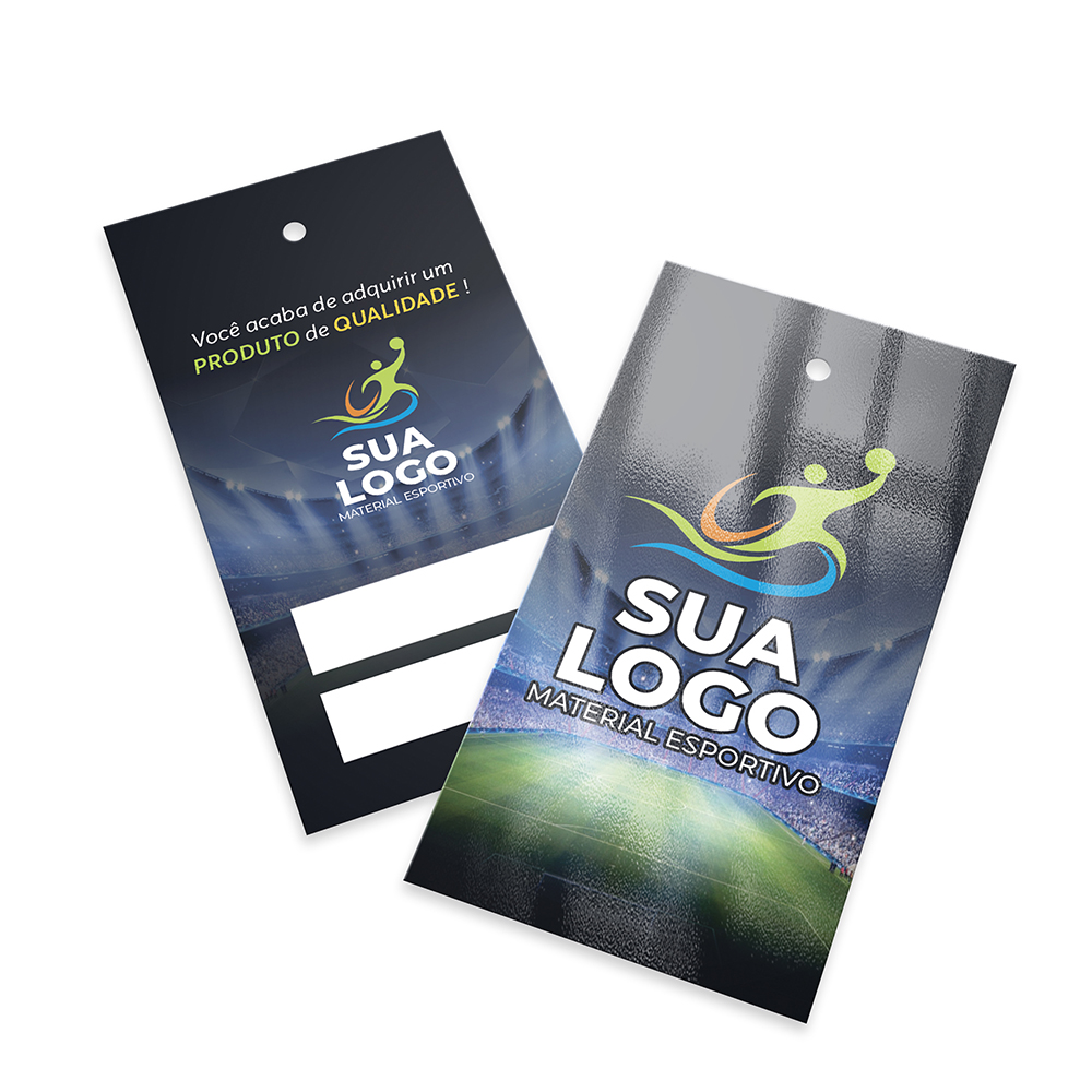 Tags Padrão Furo Couchê 250g Verniz Uv Total Frente (91x51mm)