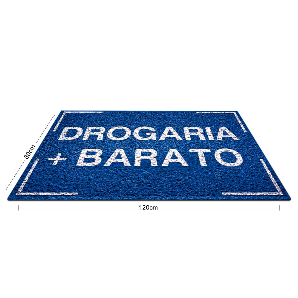 Tapete Capacho Pvc Vinílico 100% PVC Azul Royal (1200x800mm)