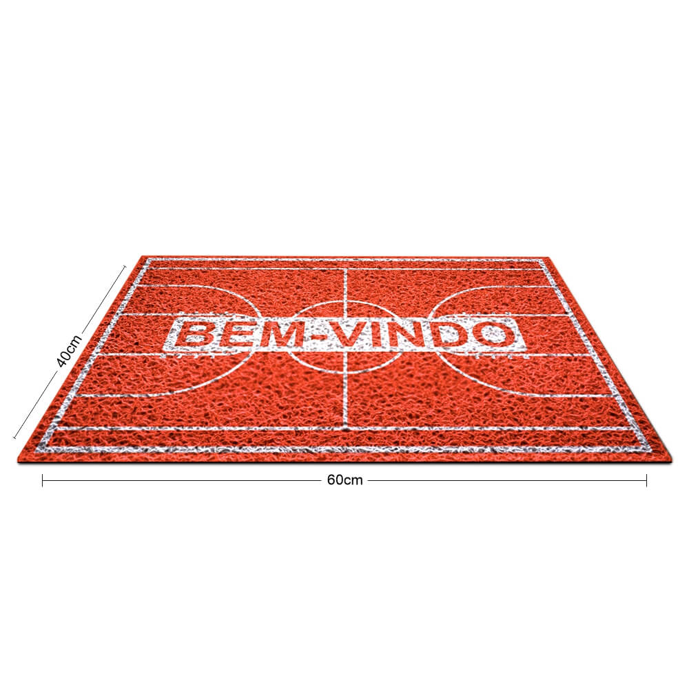 Tapete Capacho Pvc Vinílico 100% PVC Laranja (600x400mm)