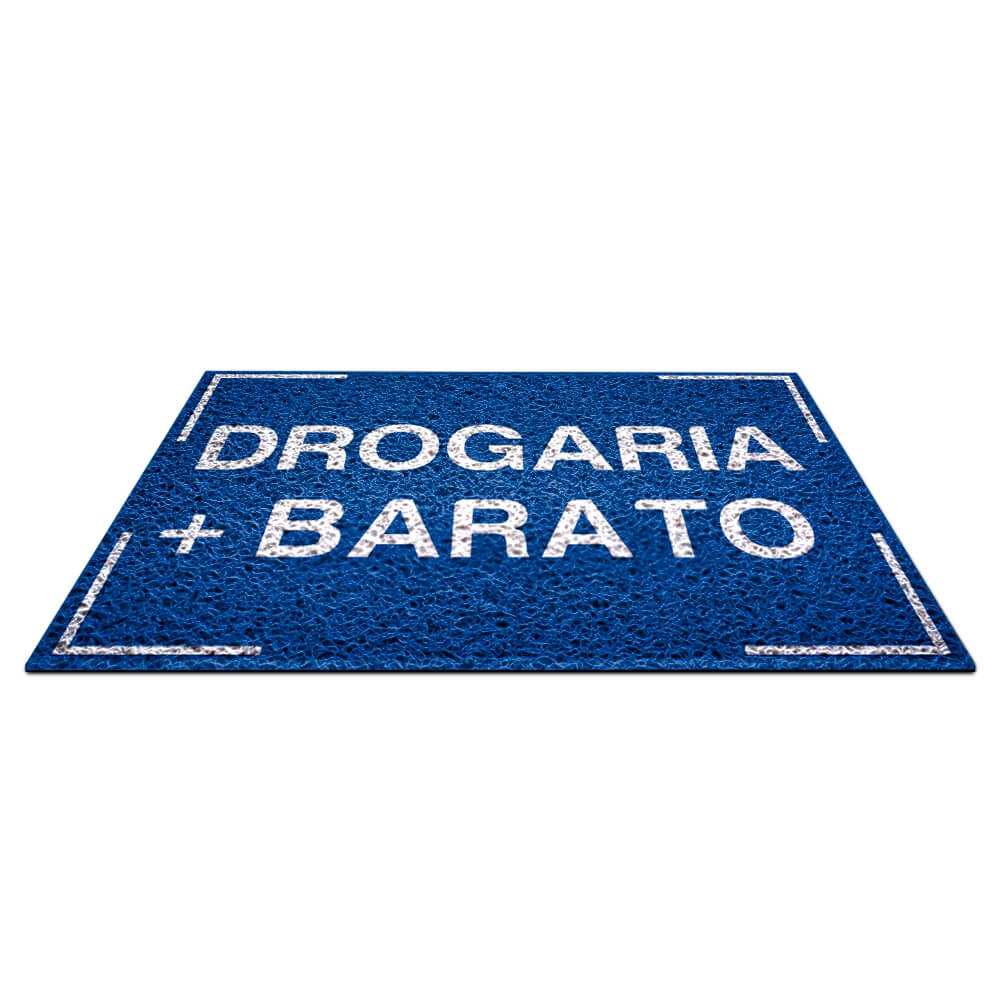 Tapete Capacho Pvc Vinílico 100% PVC Azul Royal (Metro Quadrado)