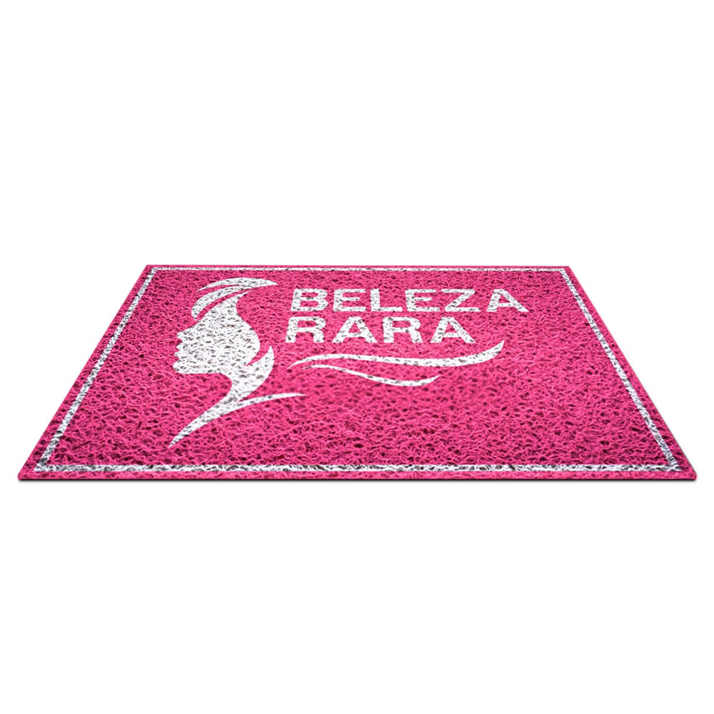 Tapete Capacho Pvc Vinílico 100% PVC Rosa (Metro Quadrado)