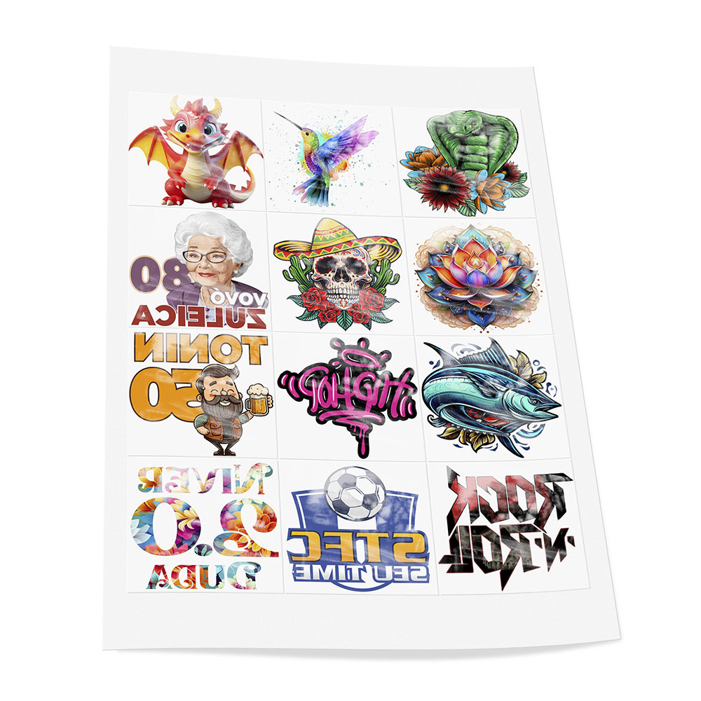 Tatuagem Temporária Personalizada (210x290mm)