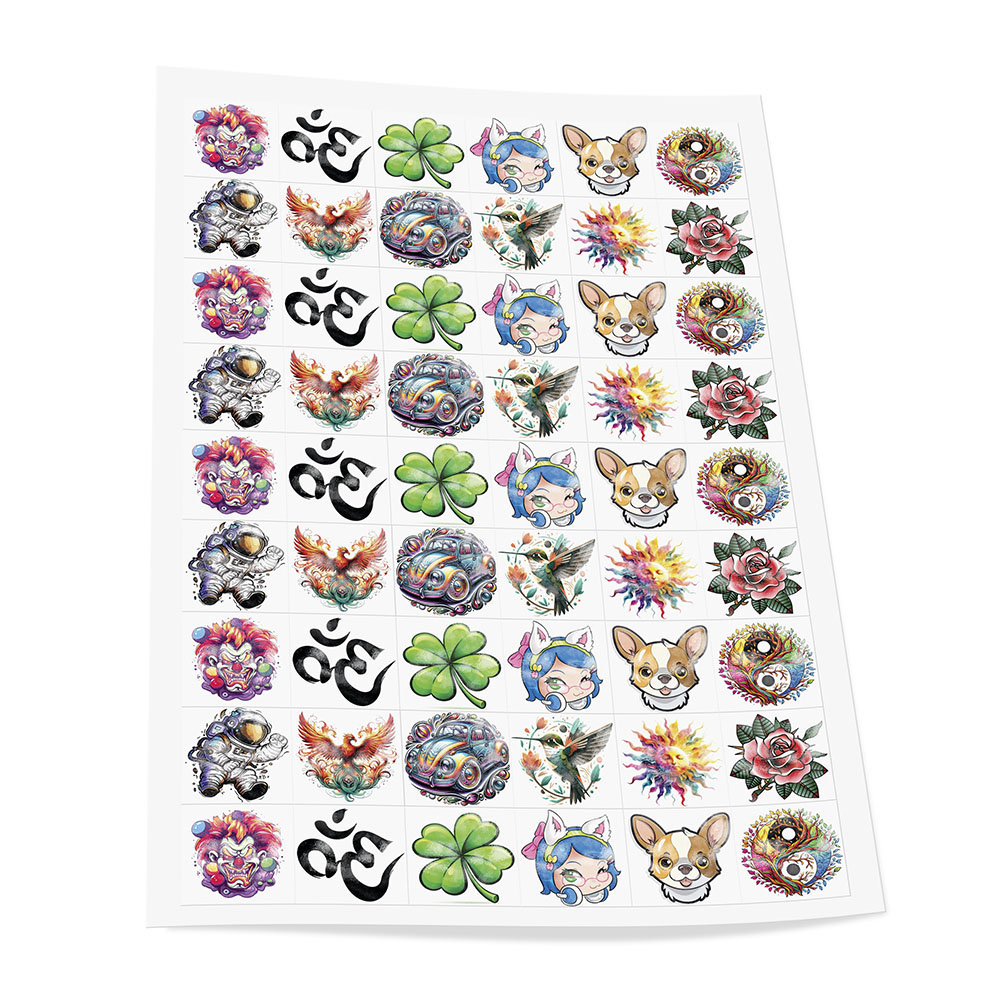 Tatuagem Temporária Personalizada (210x290mm)