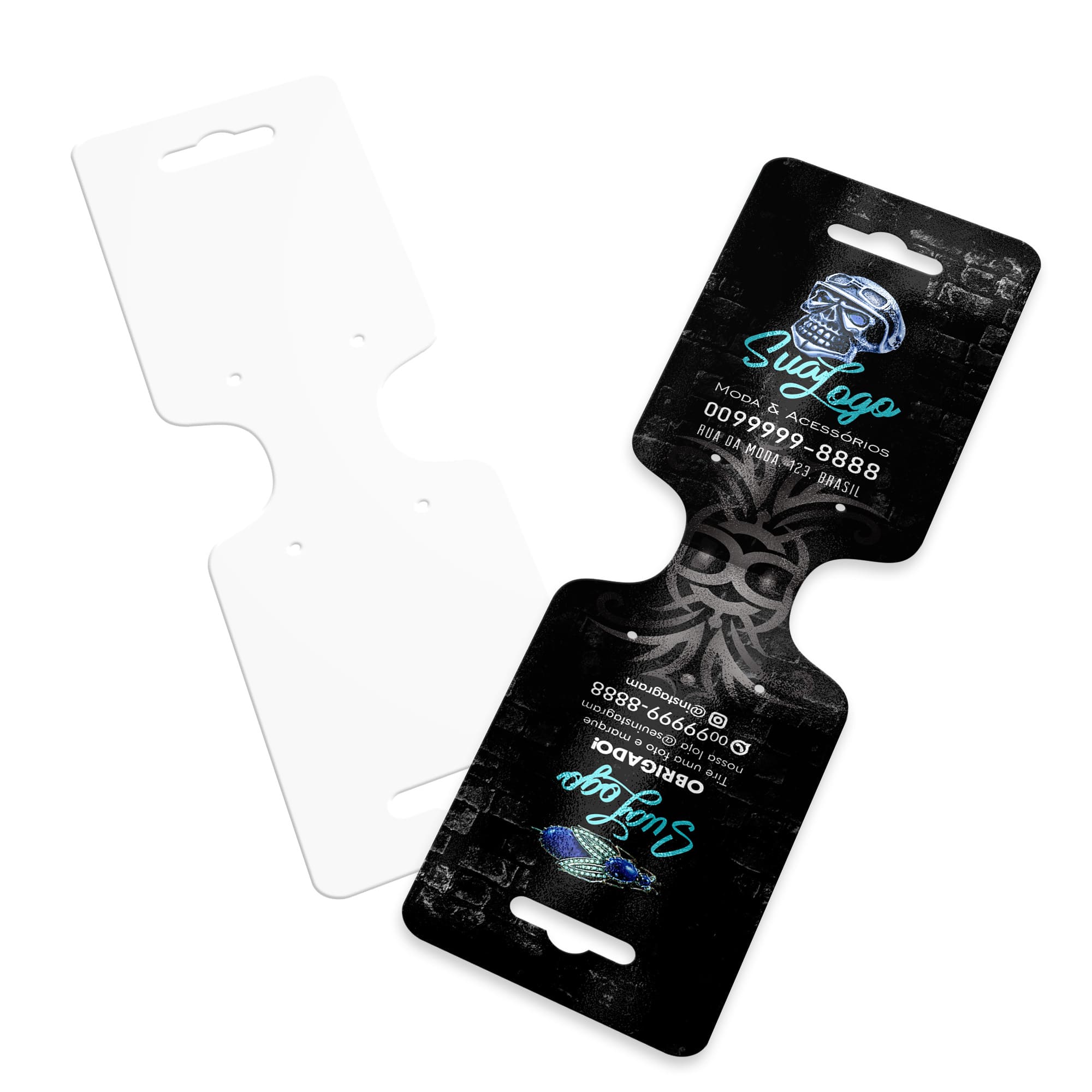 Tags Especiais Couchê 250g Verniz Uv Total Frente (182x51mm)