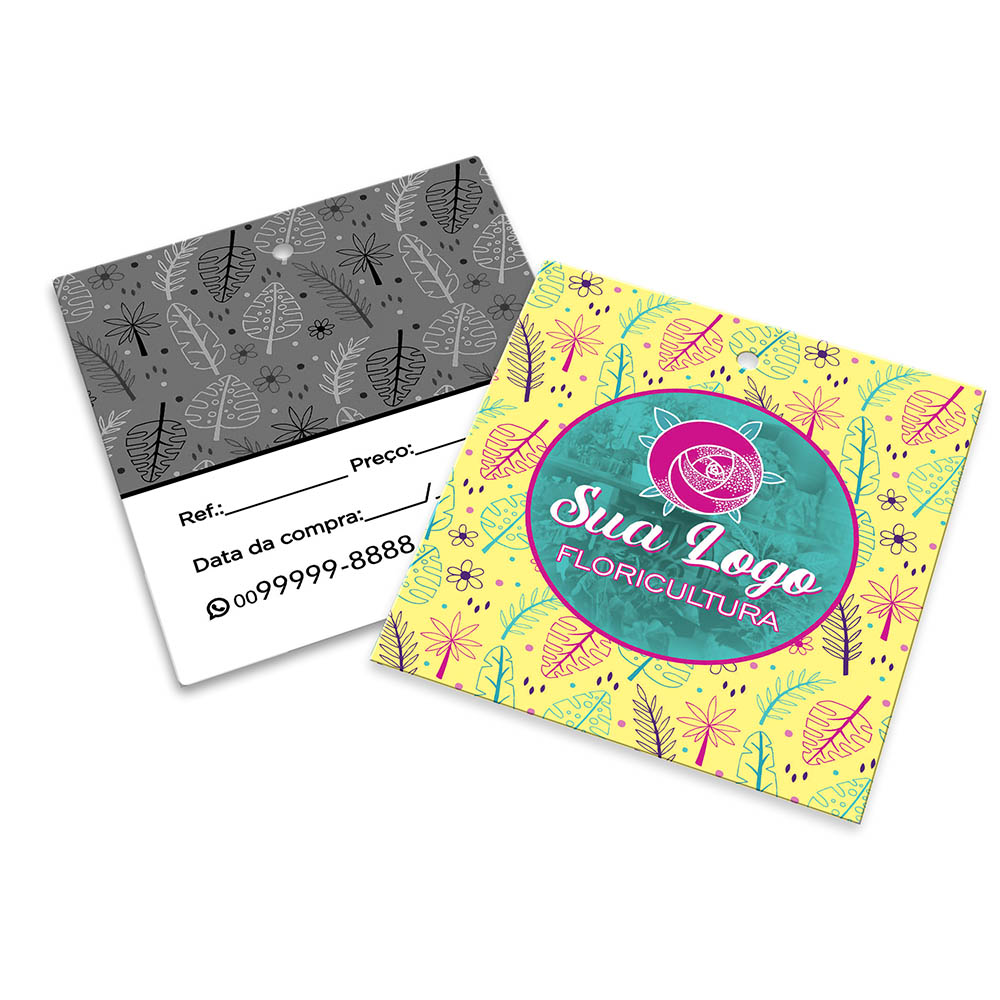 Tags Especiais Couchê 250g Sem Laminação E Sem Verniz (91x102mm)