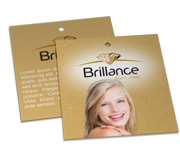 Tags Especiais Couchê 300g Verniz Localizado e Laminação Fosca Frente (91x102mm)