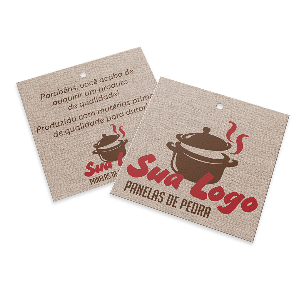 Tags Padrão Furo Couchê 300g Sem Laminação E Sem Verniz (91x102mm)