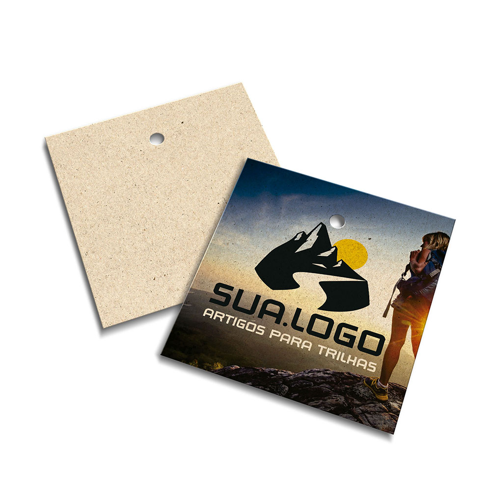 Tags Padrão Furo Reciclato 240g Sem Laminação E Sem Verniz (45x51mm)