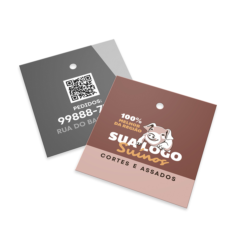 Tags Padrão Furo Couchê 250g Sem Laminação E Sem Verniz (45x51mm)