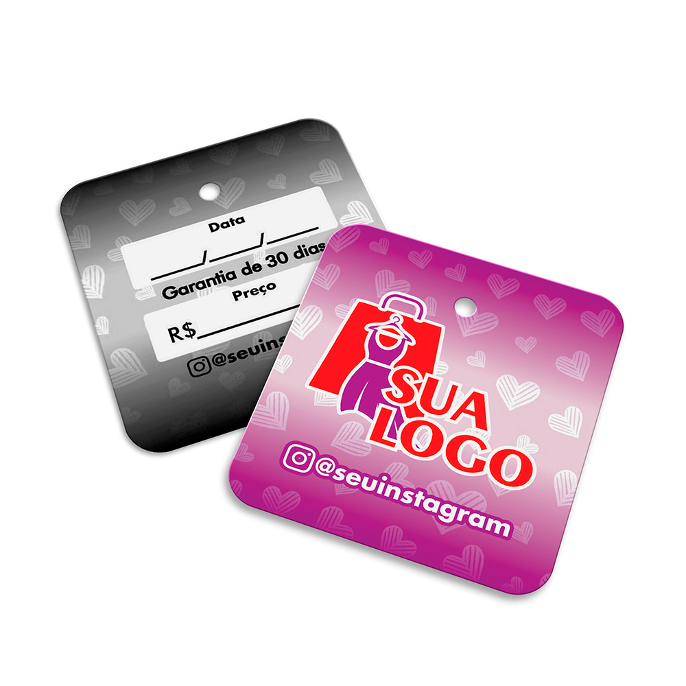 Tags Especiais Couchê 250g Sem Laminação E Sem Verniz (45x51mm)