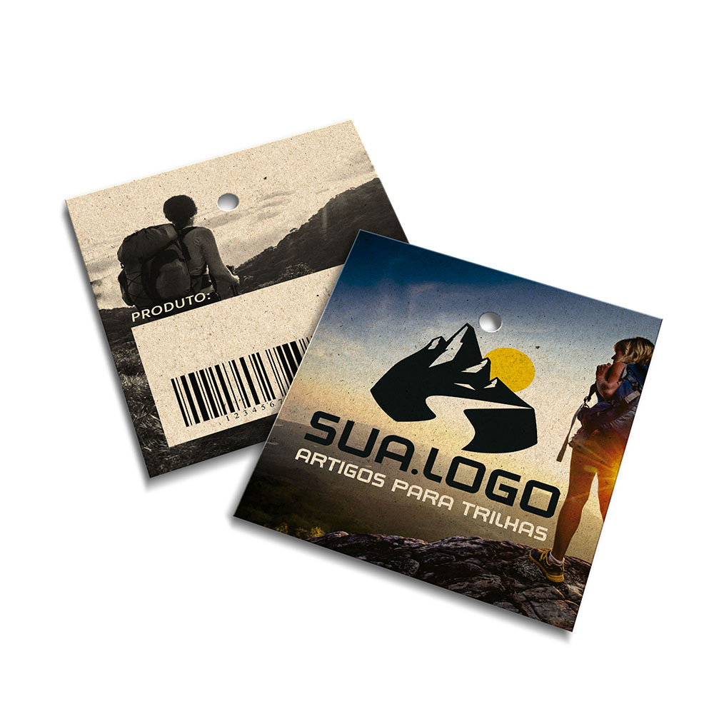 Tags Padrão Furo Reciclato 240g Sem Laminação E Sem Verniz (45x51mm)