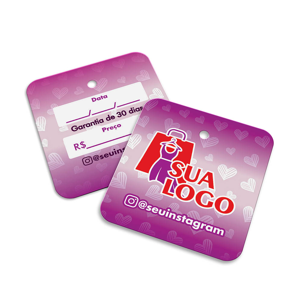 Tags Especiais Couchê 250g Sem Laminação E Sem Verniz (45x51mm)