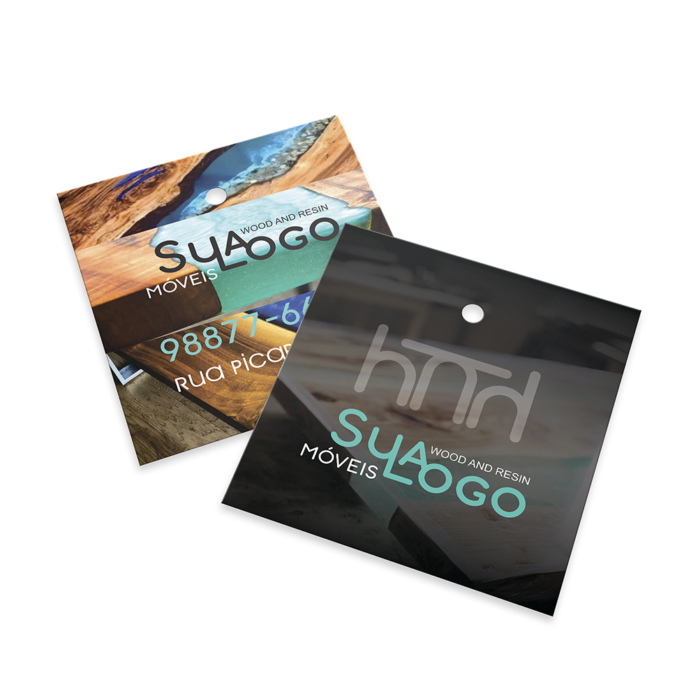 Tags Padrão Furo Couchê 250g Sem Laminação E Sem Verniz (45x51mm)