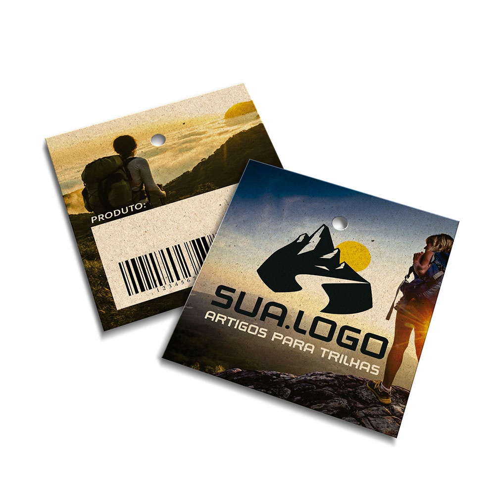 Tags Padrão Furo Reciclato 240g Sem Laminação E Sem Verniz (45x51mm)