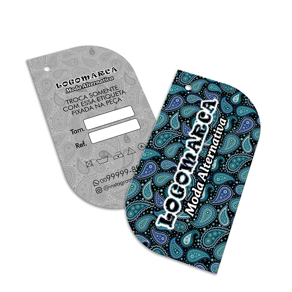 Tags Especiais Couchê 250g Sem Laminação E Sem Verniz (91x51mm)