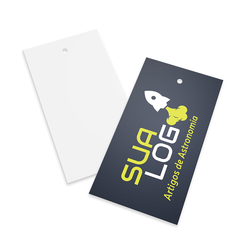 Tags Padrão Furo Couchê 250g Sem Laminação E Sem Verniz (91x51mm)