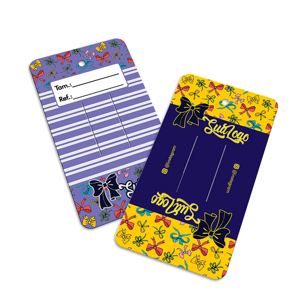 Tags Especiais Couchê 250g Sem Laminação E Sem Verniz (91x51mm)