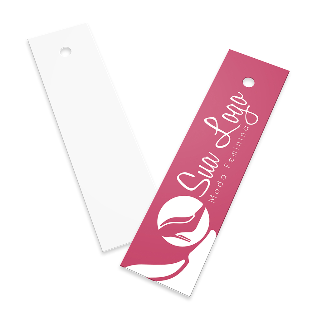 Tags Padrão Furo Couchê 250g Sem Laminação E Sem Verniz (91x25mm)