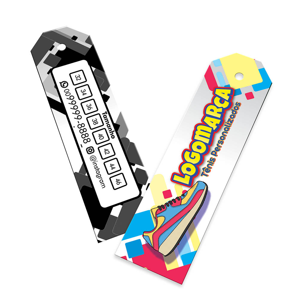 Tags Especiais Couchê 250g Sem Laminação E Sem Verniz (91x25mm)