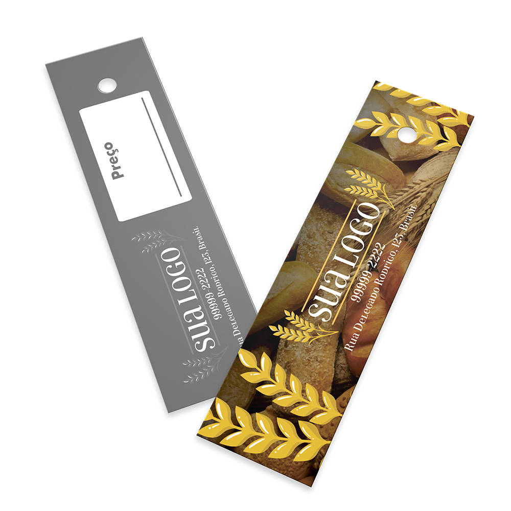 Tags Padrão Furo Couchê 250g Sem Laminação E Sem Verniz (91x25mm)