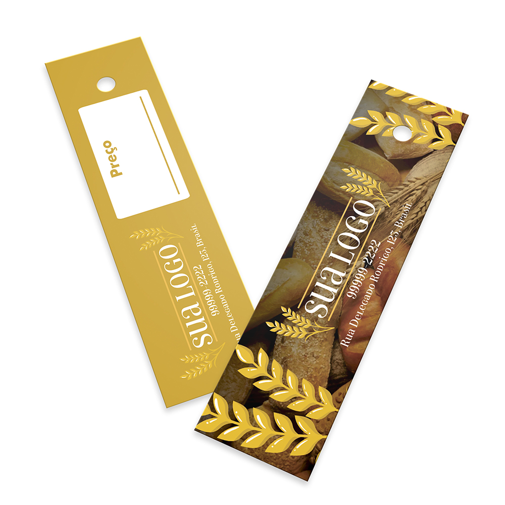 Tags Padrão Furo Couchê 250g Sem Laminação E Sem Verniz (91x25mm)