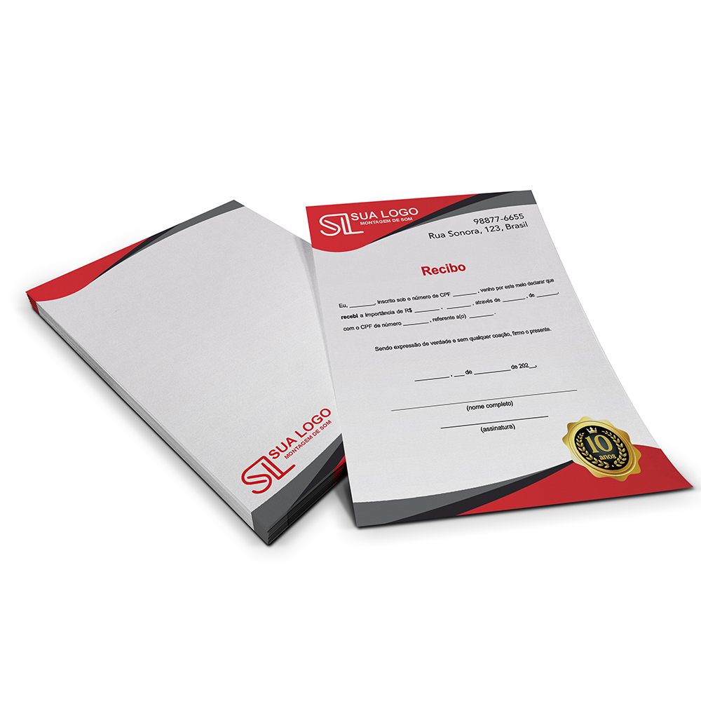 Papel Timbrado Apergaminhado 90g (150x210mm)