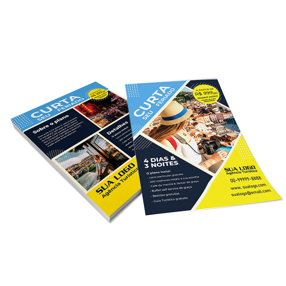 Panfletos, Flyers E Folhetos Apergaminhado 90g (210x300mm)