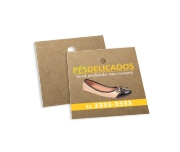 Tags Especiais Kraft 250g Sem Laminação E Sem Verniz Com Tinta Branca 250g (45x51mm)