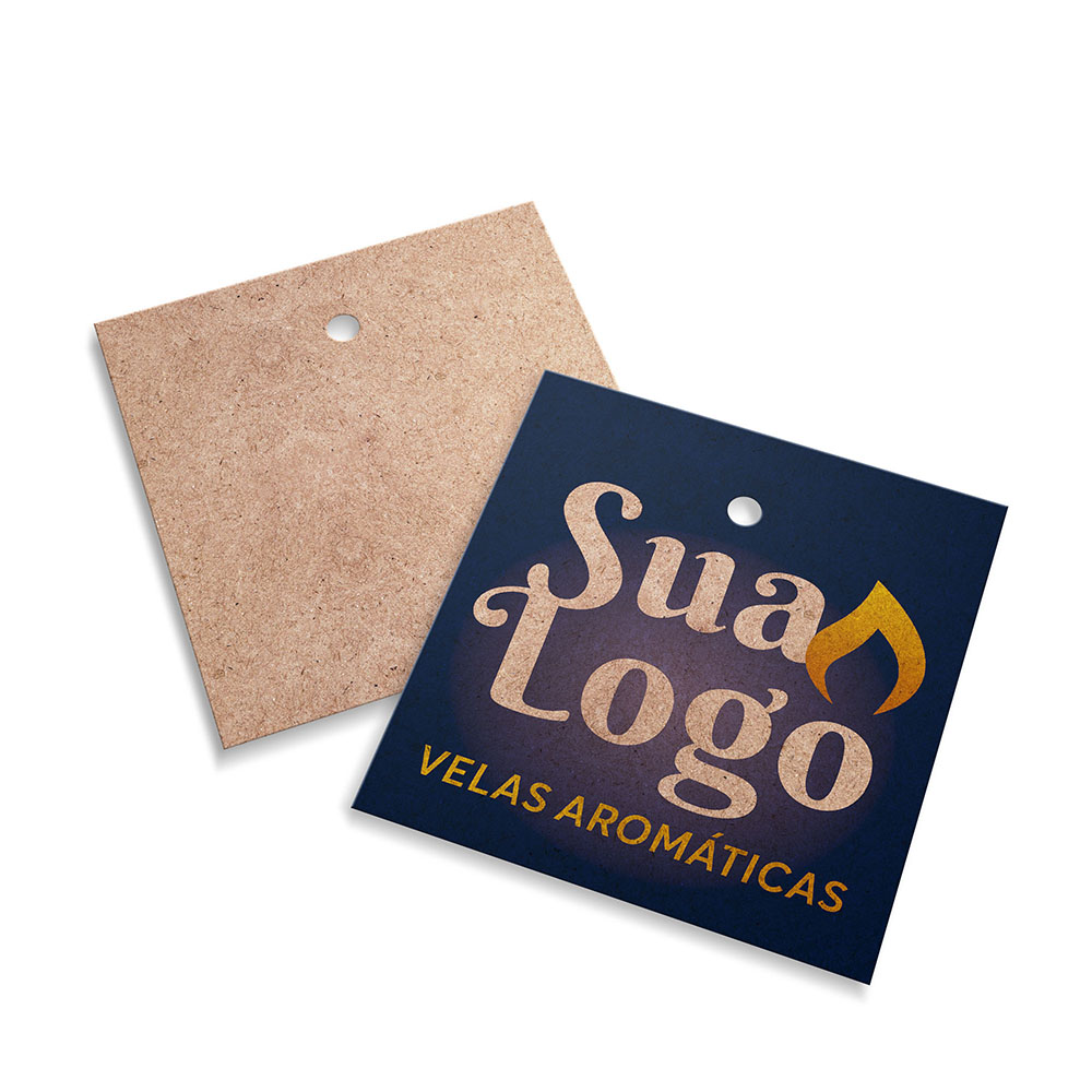 Tags Padrão Furo Kraft 250g Sem Laminação E Sem Verniz (45X51mm)