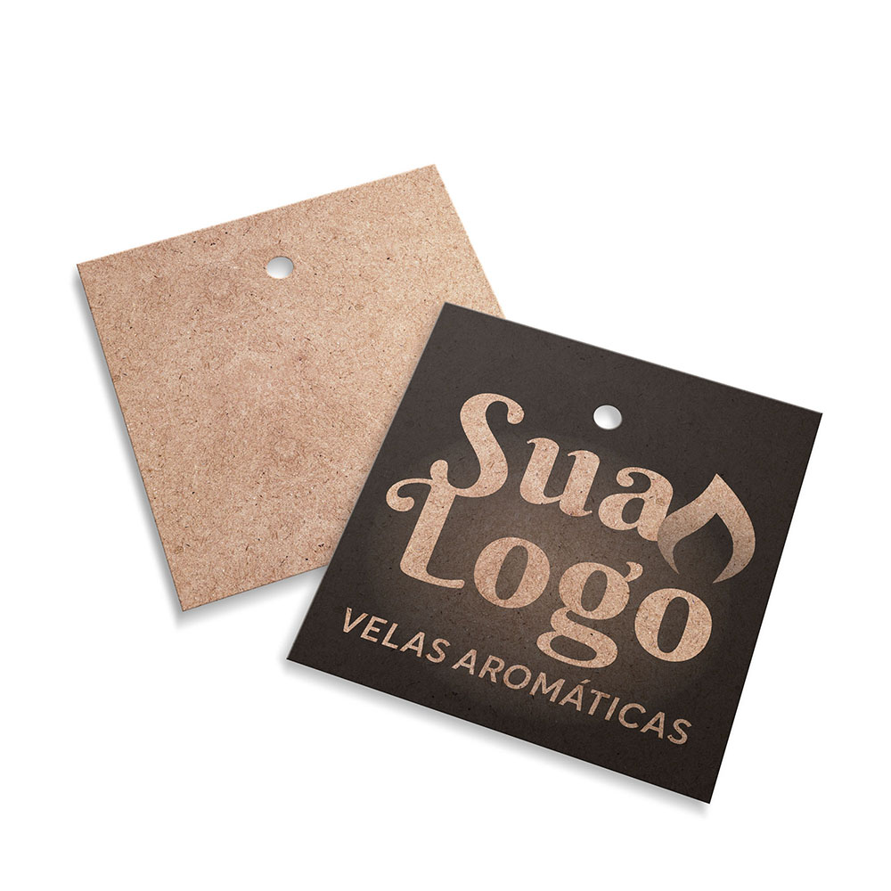 Tags Padrão Furo Kraft 250g Sem Laminação E Sem Verniz (45X51mm)