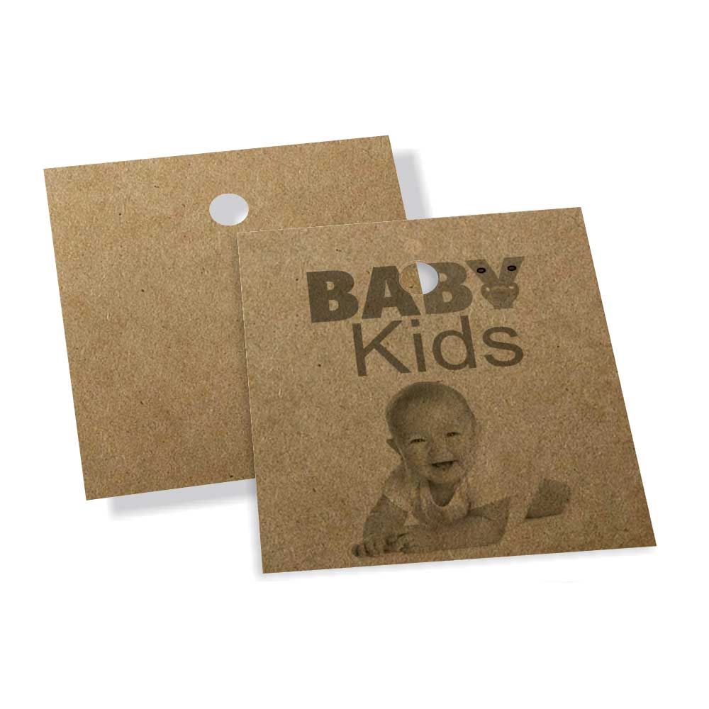 Tags Especiais Kraft 250g Sem Laminação E Sem Verniz 250g (45x51mm)