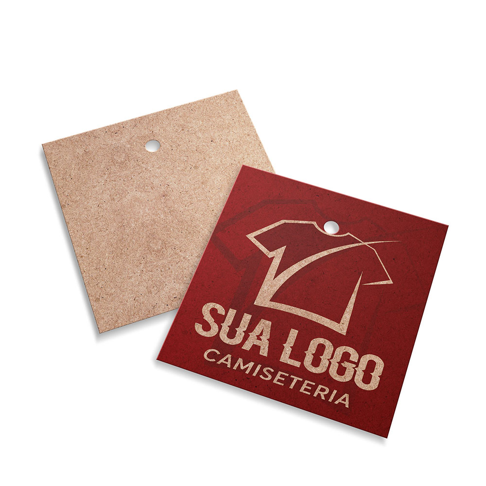 Tags Padrão Furo Kraft 250g Sem Laminação E Sem Verniz (45X51mm)