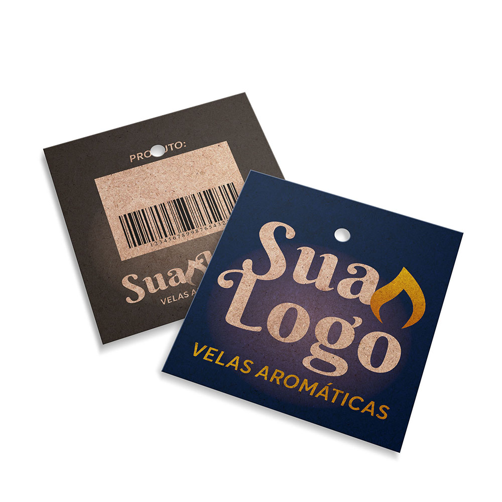 Tags Padrão Furo Kraft 250g Sem Laminação E Sem Verniz (45X51mm)
