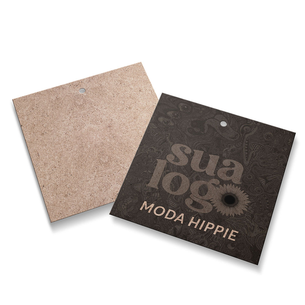 Tags Padrão Furo Kraft 250g Sem Laminação E Sem Verniz (91X102mm)