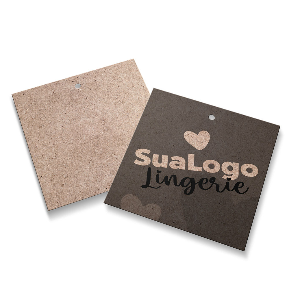 Tags Padrão Furo Kraft 250g Sem Laminação E Sem Verniz (91X102mm)