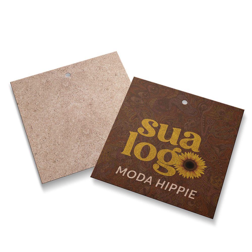 Tags Padrão Furo Kraft 250g Sem Laminação E Sem Verniz (91X102mm)