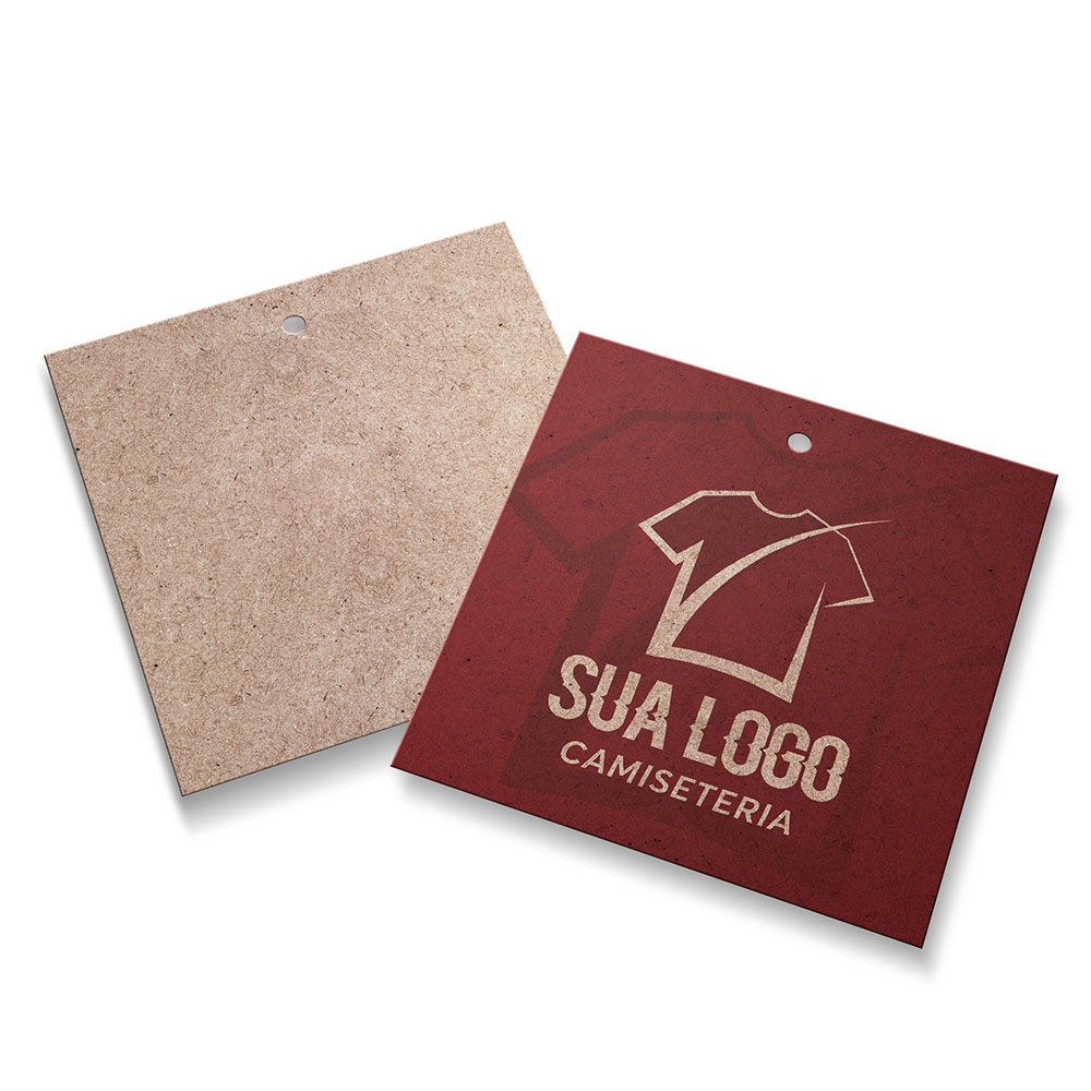 Tags Padrão Furo Kraft 250g Sem Laminação E Sem Verniz (91X102mm)