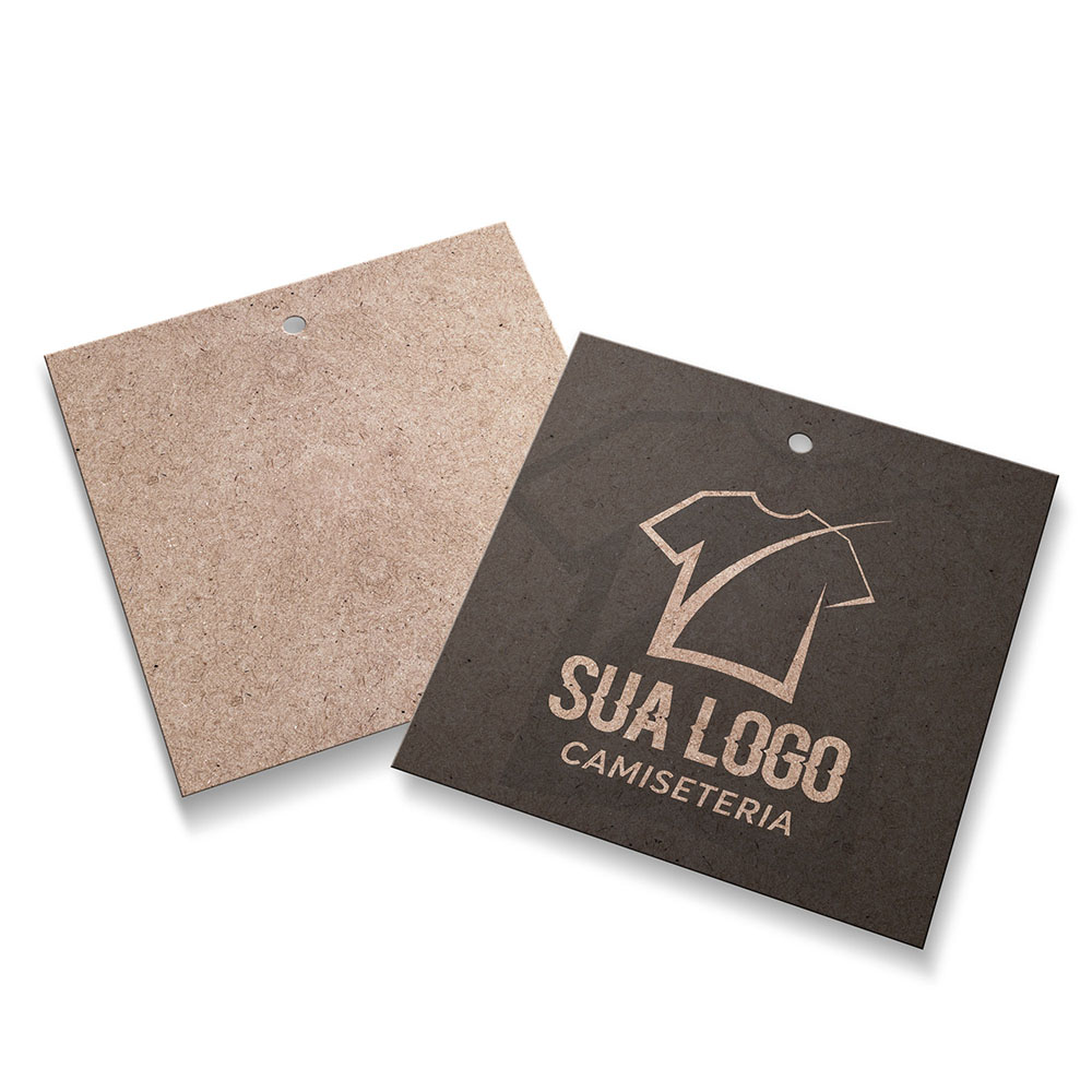 Tags Padrão Furo Kraft 250g Sem Laminação E Sem Verniz (91X102mm)