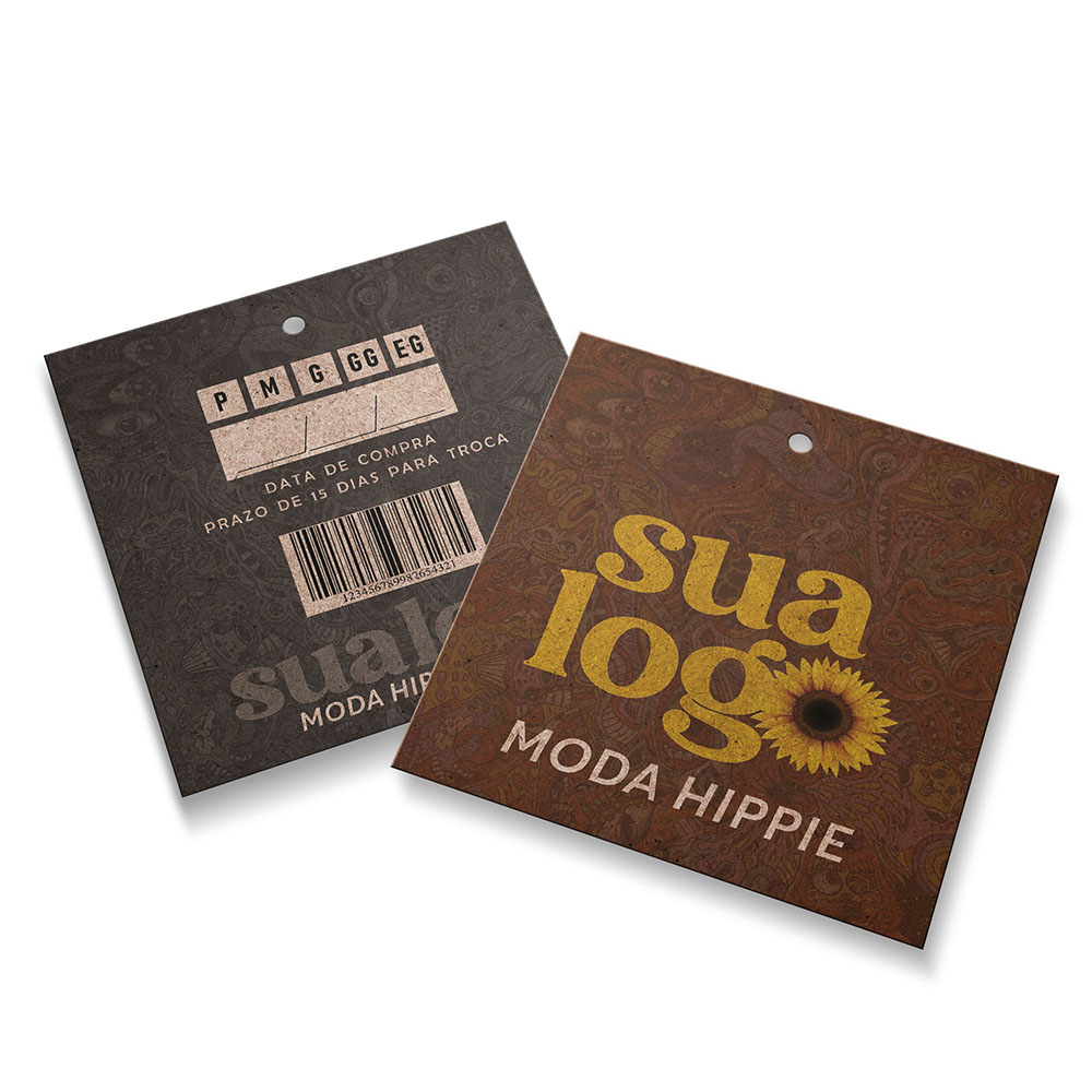 Tags Padrão Furo Kraft 250g Sem Laminação E Sem Verniz (91X102mm)