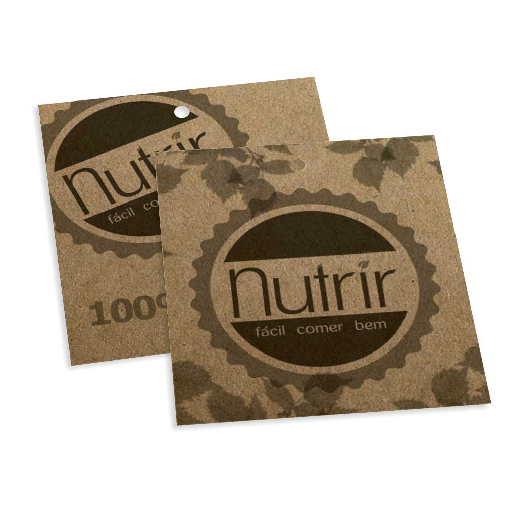 Tags Especiais Kraft 250g Sem Laminação E Sem Verniz 250g (91x102mm)